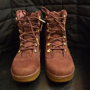 Timberland Burgundy Suede Hiking Boots
